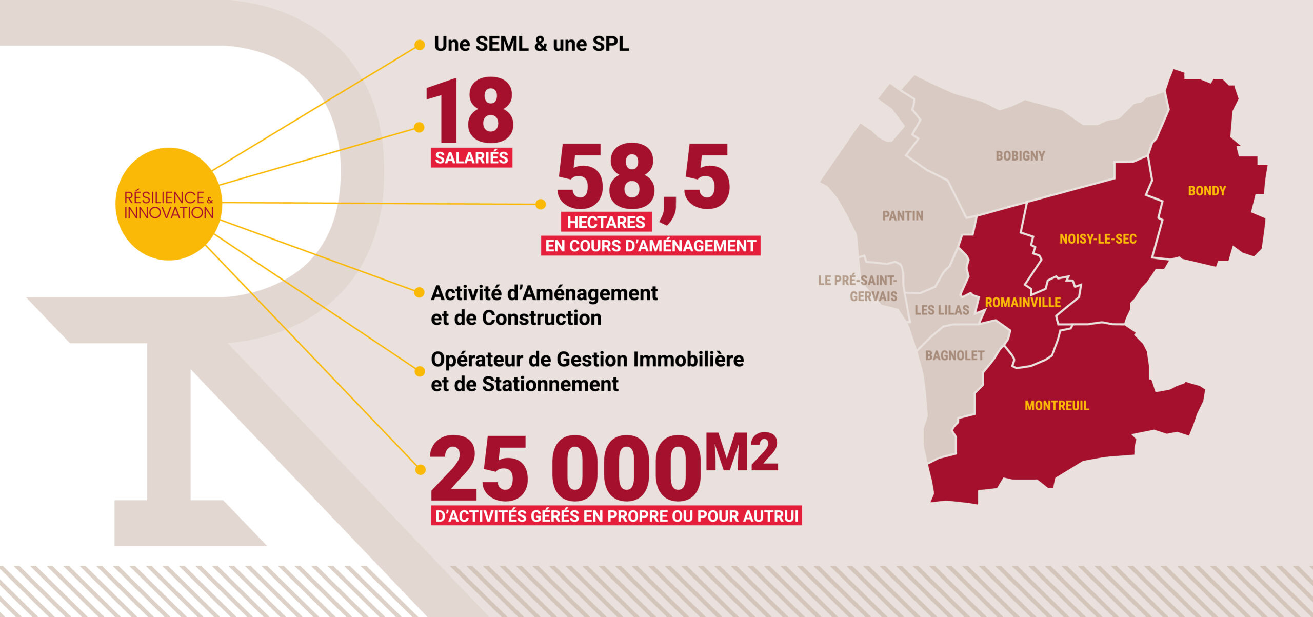 Graphique descriptif de la société